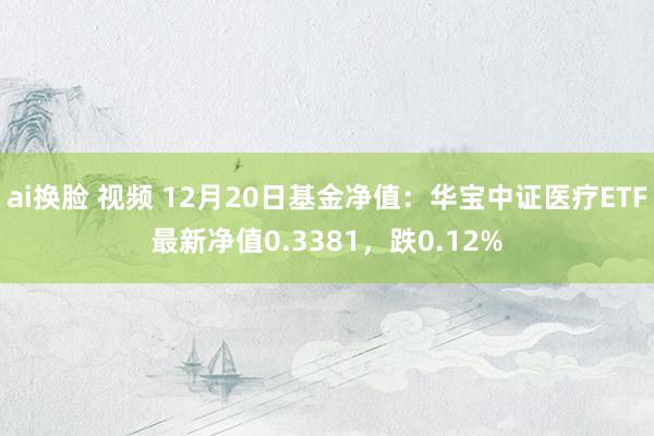 ai换脸 视频 12月20日基金净值：华宝中证医疗ETF最新净值0.3381，跌0.12%