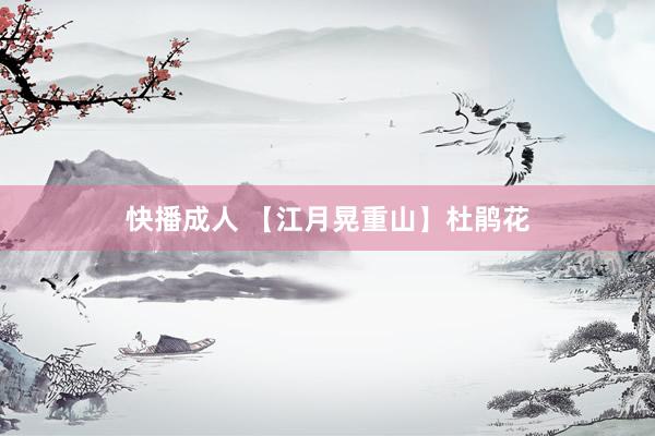 快播成人 【江月晃重山】杜鹃花