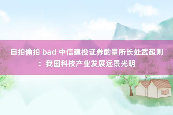 自拍偷拍 bad 中信建投证券酌量所长处武超则：我国科技产业发展远景光明